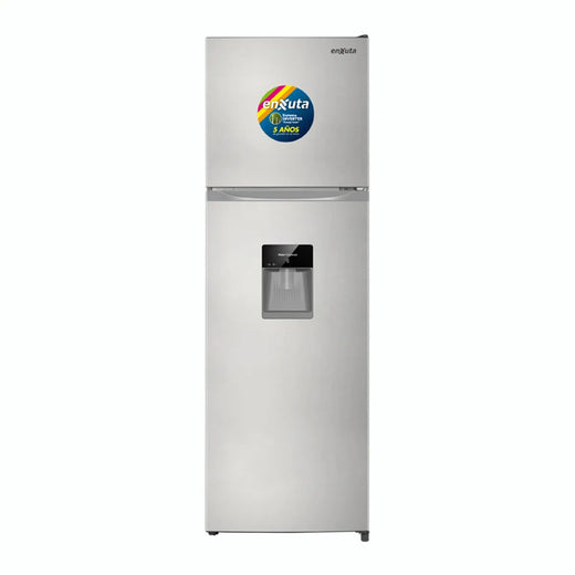 Refrigerador Enxuta Renx1300di Capacidad 298lts Frío Seco Con Dispensador Plateado