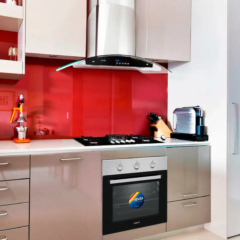 Horno Eléctrico Empotrable Enxuta Heenx5000 70l Gris Con Termostato Y Timer