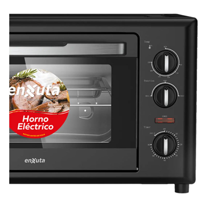 Horno Electrico Enxuta 32lts 1500w 3 Funciones Dimm Color Negro