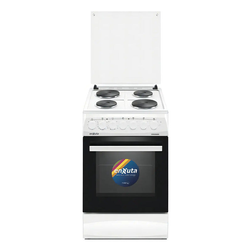 Cocina Electrica 4 Discos Enxuta Cenx5548w Conveccion Timer Blanco