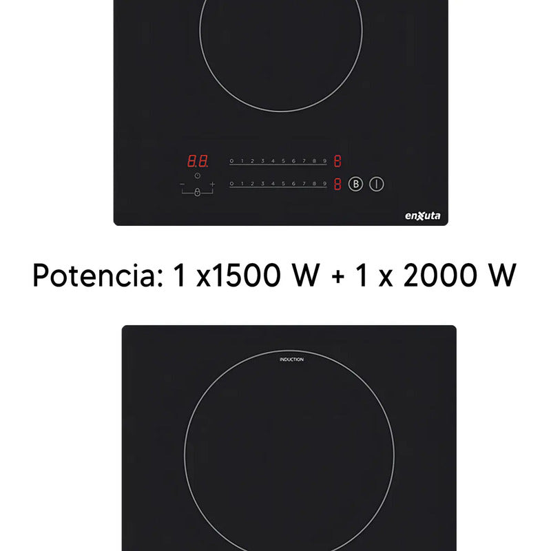 Anafe Enxuta por Inducción 2 Zonas