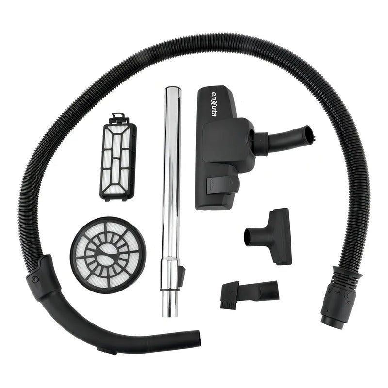 Aspiradora Ciclónica Enxuta 2000w Filtro Hepa Sin Bolsa Negra Negro