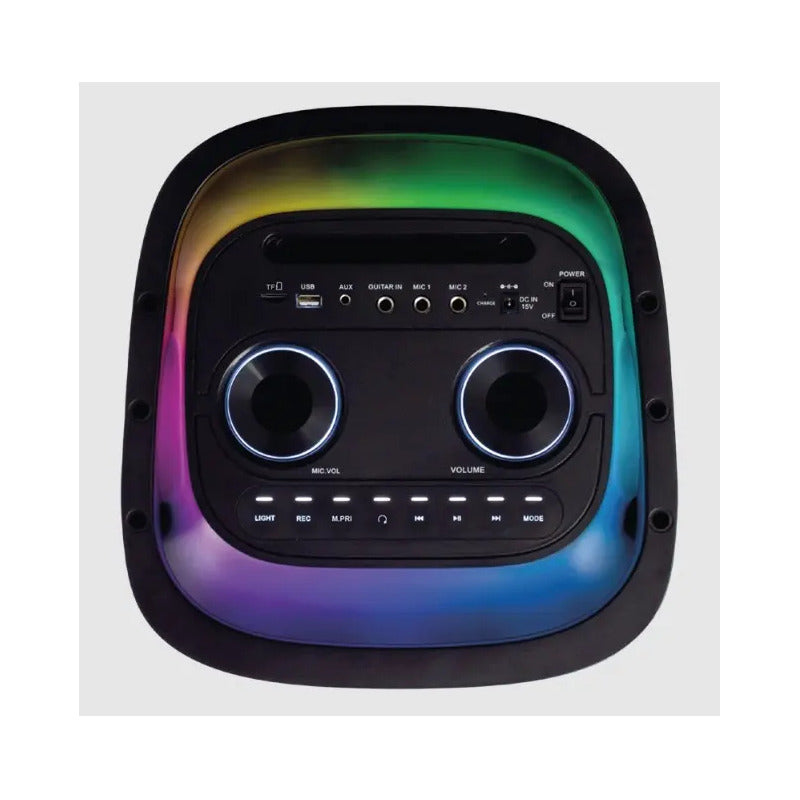 Parlante Party Box Enxuta Bluetooth 2 × 8″ 1.000 W PMPO