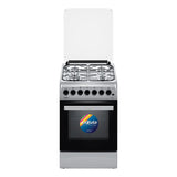 Cocina Enxuta Combinada con Horno Eléctrico 4 Hornallas