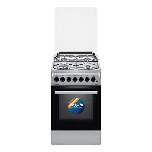 Cocina Enxuta Combinada con Horno Eléctrico 4 Hornallas