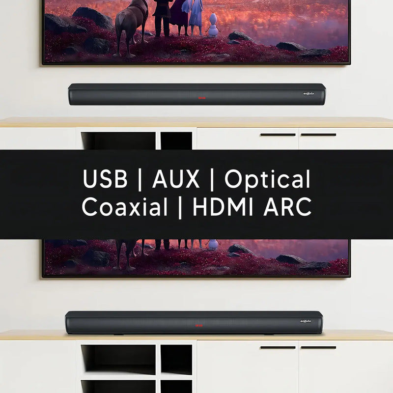 Barra De Sonido Enxuta Bsenx2940 400w 2.0 Ch Bluetooth Color Negro