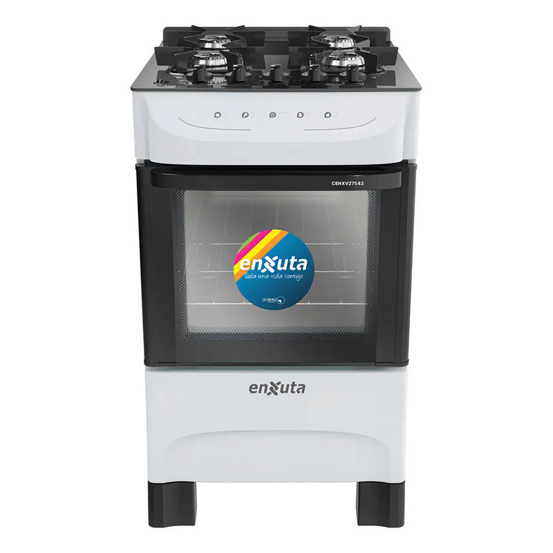 Cocina Enxuta a Gas con Encendido Electrónico 4 Hornallas