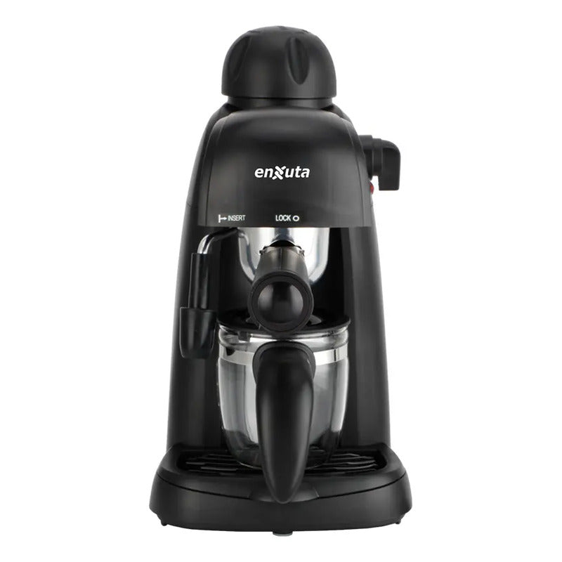 Cafetera Espresso A Vapor 3,5 Bares De Presión Negro