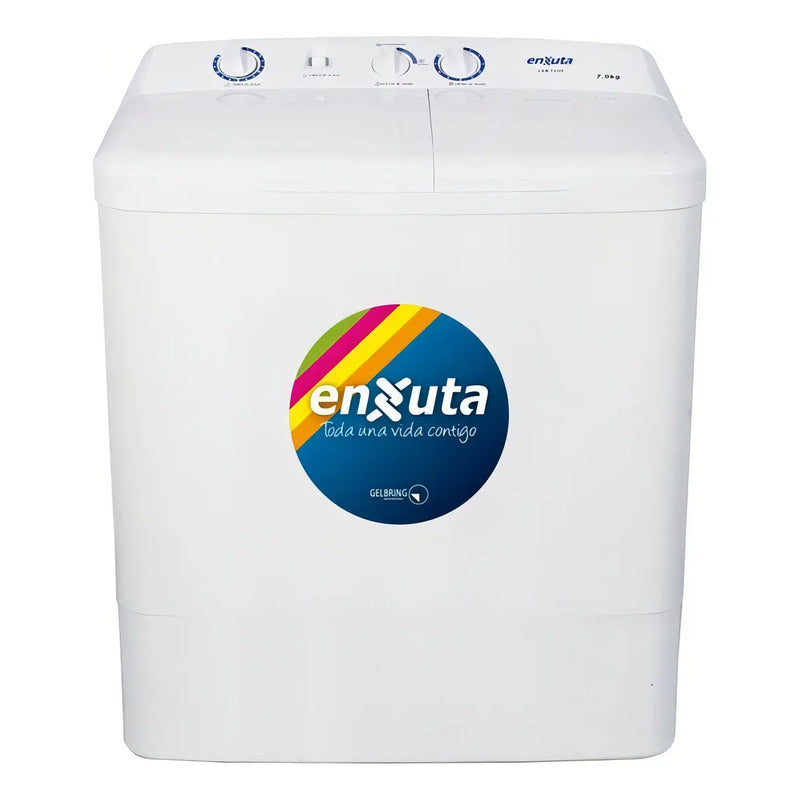 Lavarropas Enxuta Leb7200 7.2 Kgs Doble Cuba Blanco