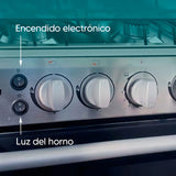 Cocina Enxuta a Gas con Encendido Electrónico 4 Hornallas