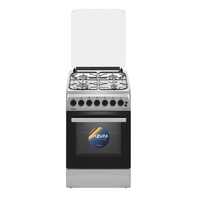 Cocina A Gas Enxuta Inox Cenx5542i Grill Electrico Fama Color Gris