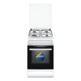Cocina Enxuta Combinada con Horno Eléctrico 4 Hornallas