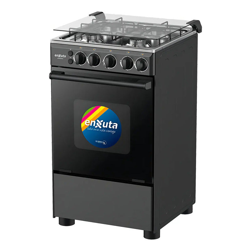 Cocina Enxuta a Gas con Encendido Electrónico 4 Hornallas