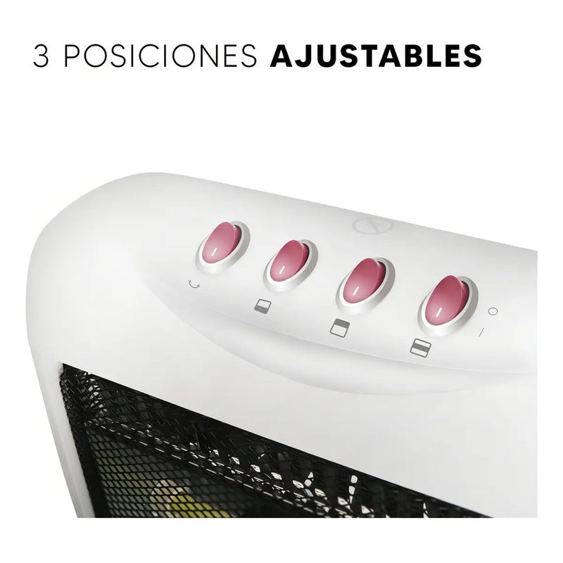 Calefactor Halógeno Enxuta Chenx912 Oscilante 1200w Blanco