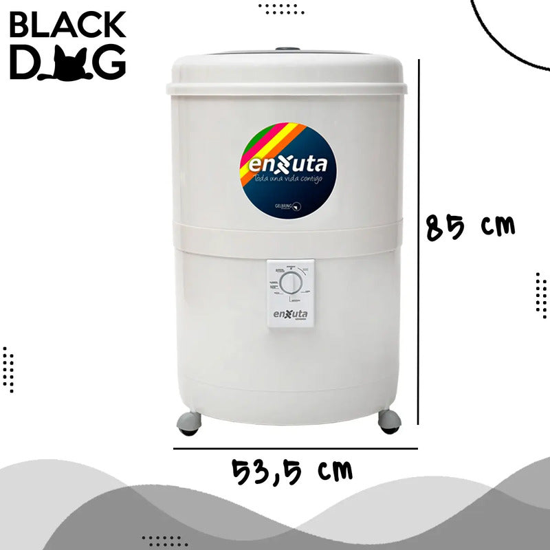 Lavarropas Enxuta Lenx24500 Semiautomático C. Superior Amv Color Blanco