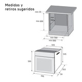 Horno Eléctrico Empotrable Enxuta 70 L