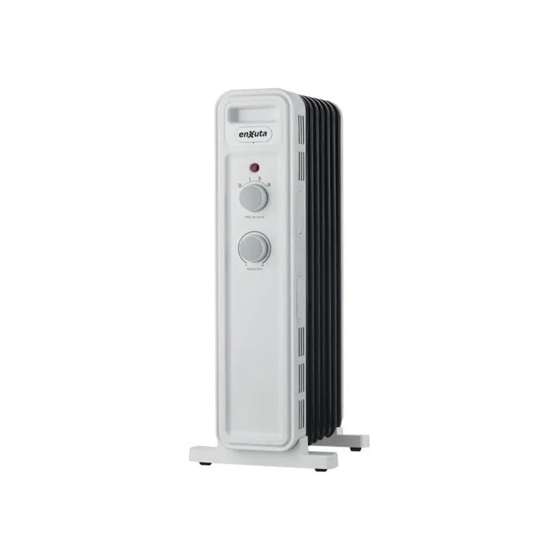 Radiador De Aceite Enxuta Raenx971 7 Elementos 1500w Con Termostato Blanco