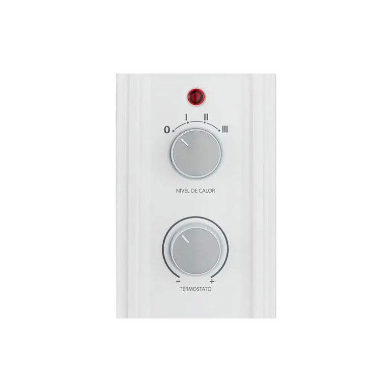 Radiador De Aceite Enxuta Raenx991 2000 W 9 Elementos Blanco Termostato