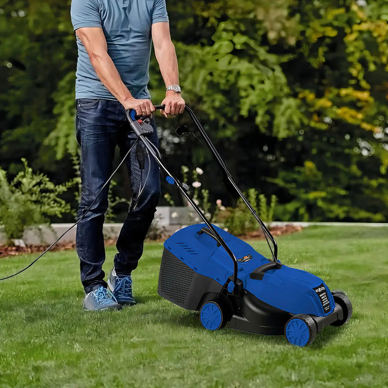 Cortacesped Enxuta Electrica Ancho Corte 32cm Bolsa Color Azul