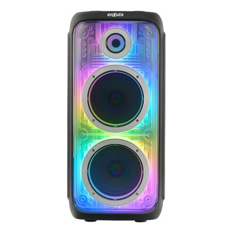 Parlante Party Box Enxuta Bluetooth 2 × 8″ 1.000 W PMPO