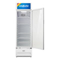 Vitrina Comercial Enxuta 309lts Con Cenefa Led Dimm Color Bl Blanco