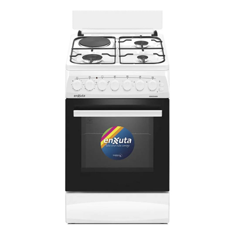 Cocina Enxuta Combinada 3 Hornallas + 1 Disco