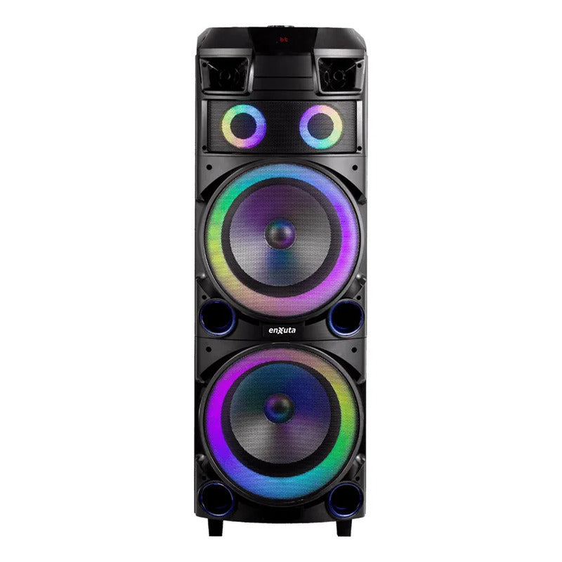 Torre de Sonido Enxuta Bluetooth 2 × 12″ 1.000 W PMPO