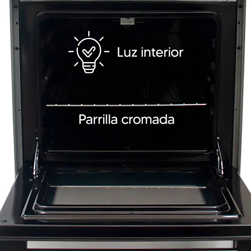 Cocina Enxuta a Gas con Encendido Electrónico 4 Hornallas