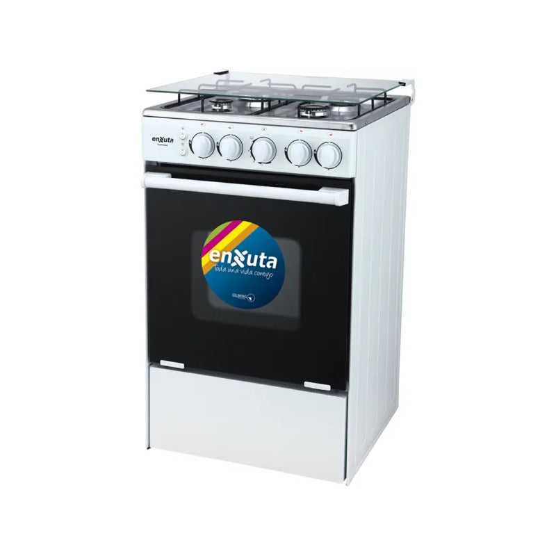 Cocina Enxuta a Gas con Encendido Electrónico 4 Hornallas
