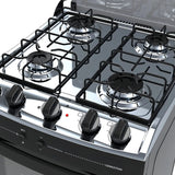 Cocina Enxuta Combinada con Horno Eléctrico 4 Hornallas