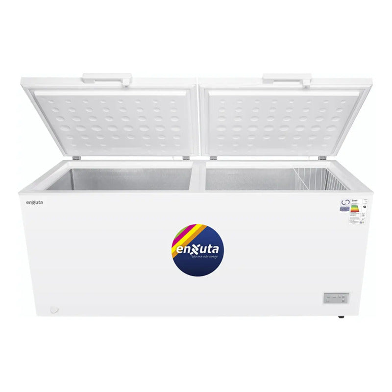 Freezer Horizontal Enxuta Fhenx22710 708l Doble Puerta Blanco