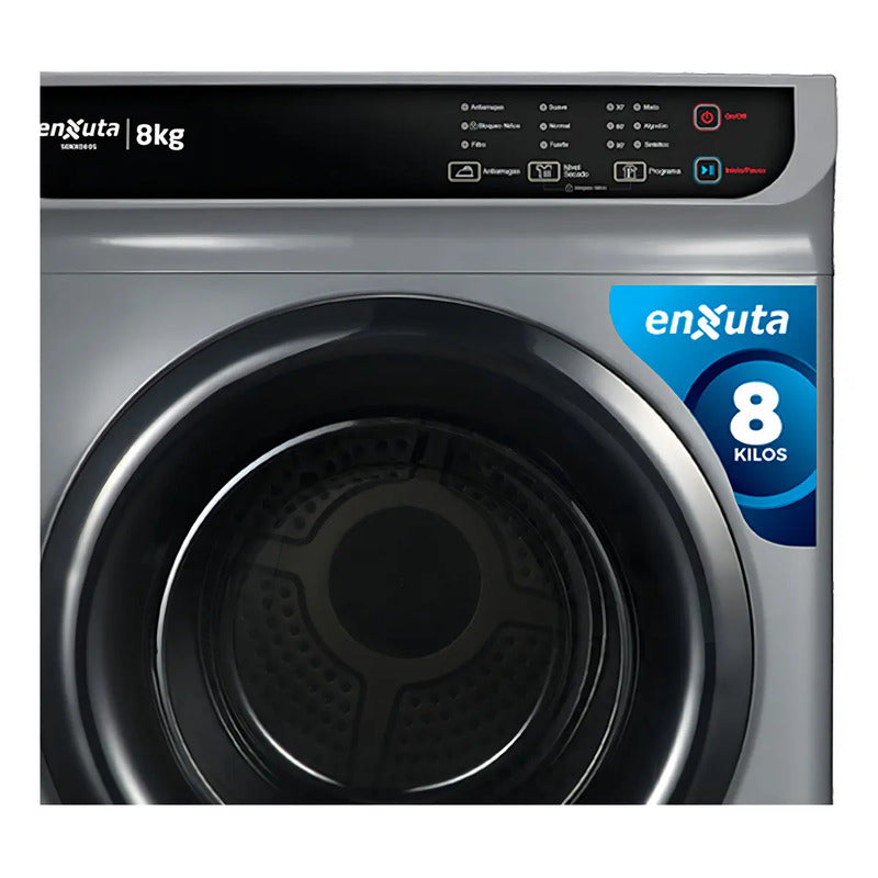 Secarropa Enxuta Carga Frontal Senx080s 8kg 220v Color Silver