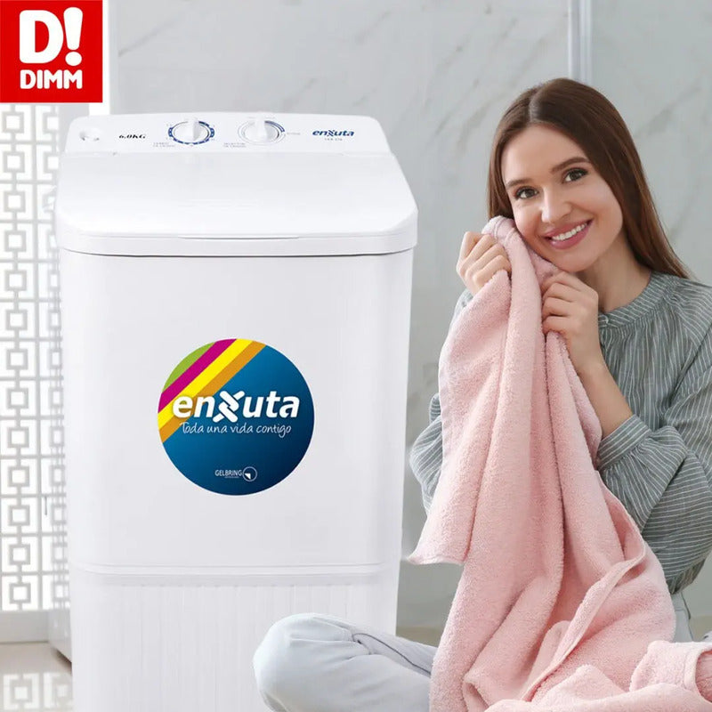 Lavarropas Enxuta Carga Superior 5.5kg Semiautomático Color Blanco