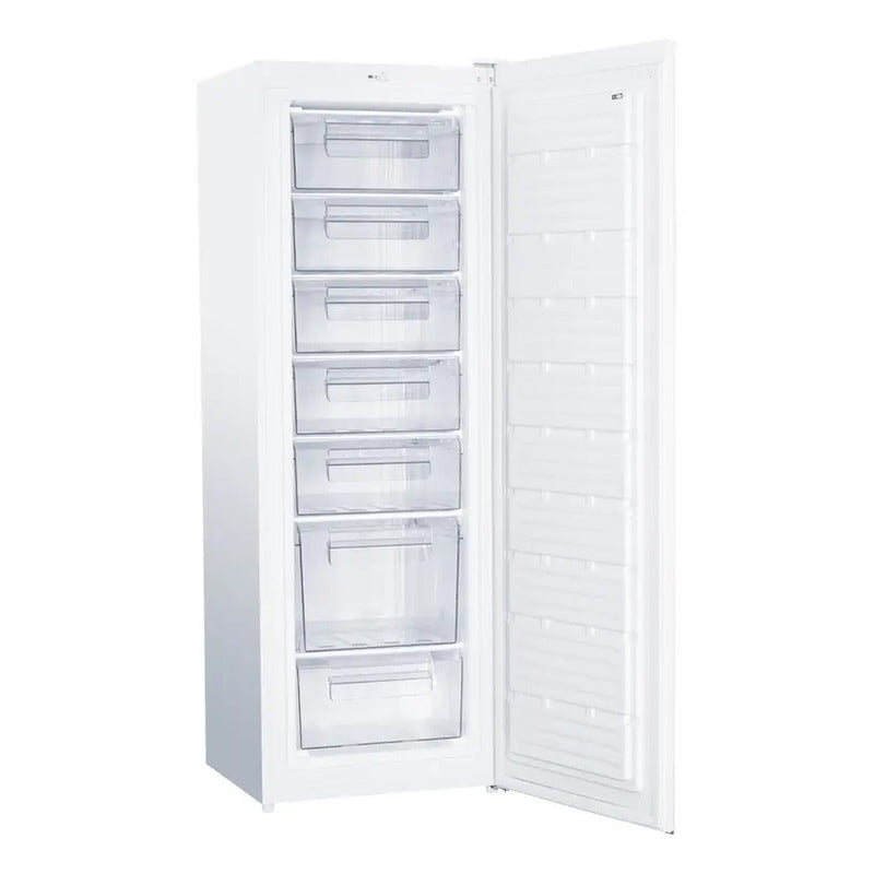 Freezer Vertical Enxuta 242l Blanco 7 Canastos Puerta Reversible