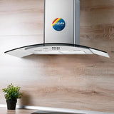 Campana Enxuta de Pared 90 cm