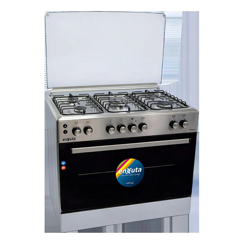 Cocina Enxuta Combinada con Horno Eléctrico 5 Hornallas