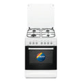 Cocina A Gas Enxuta Cenx5642w Blanca 60x60 Con Grill Fama Color Blanco