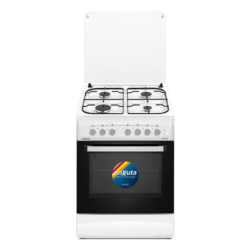 Cocina A Gas Enxuta Cenx5642w Blanca 60x60 Con Grill Fama Color Blanco