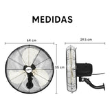 Ventilador Industrial de Pared Enxuta 120 W 50 cm