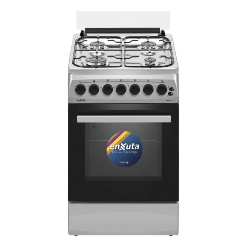 Cocina A Gas Enxuta Inox Cenx5542i Grill Electrico Fama Color Gris