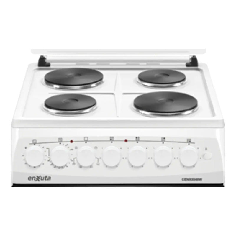 Cocina Electrica 4 Discos Enxuta Cenx5548w Conveccion Timer Blanco