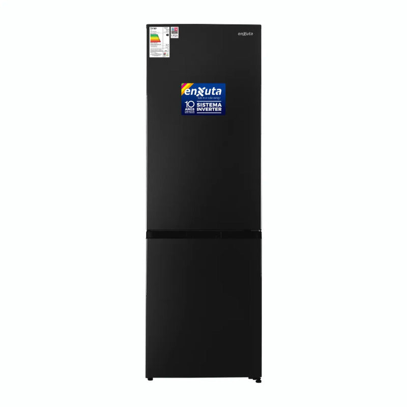 Refrigerador Enxuta Renxcmb22400n Capacidad 400lts Frío Seco - Dark Inox Negro