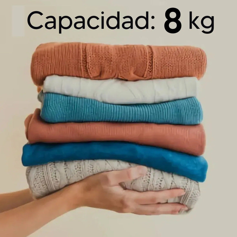 Secarropa Frontal Enxuta 8kg Bomba De Calor Senx980bc Blanco