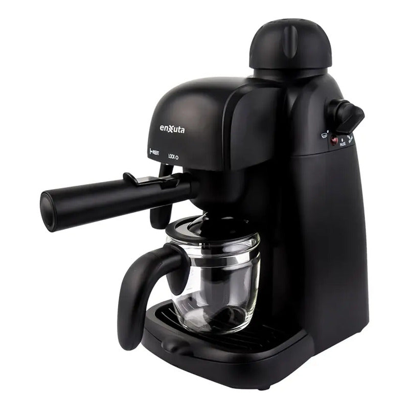 Cafetera Espresso A Vapor 3,5 Bares De Presión Negro