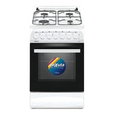 Cocina Enxuta Combinada con Horno Eléctrico 4 Hornallas