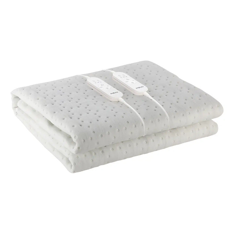 Calientacama Enxuta Smart 2 Plazas 6 Temperaturas Lavable Blanco Puntos