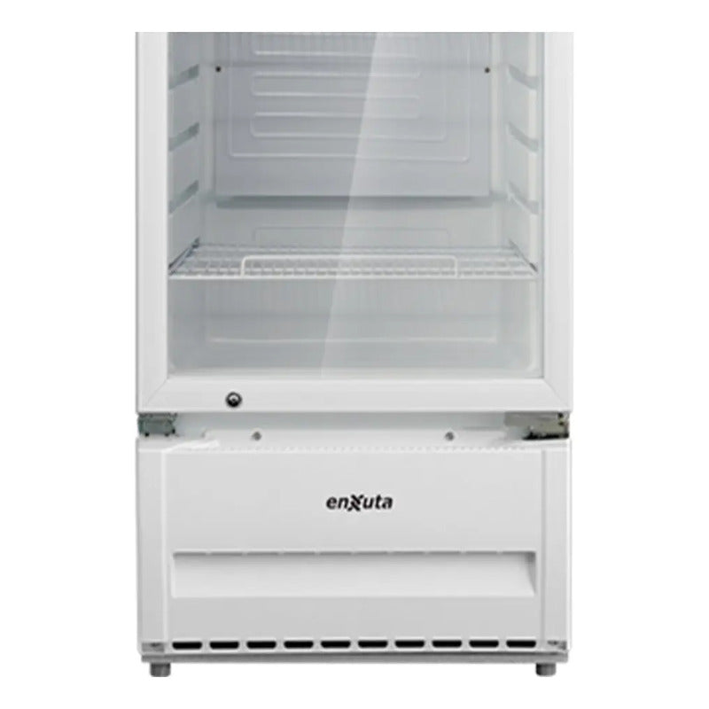 Vitrina Comercial Enxuta 309lts Con Cenefa Led Dimm Color Blanco