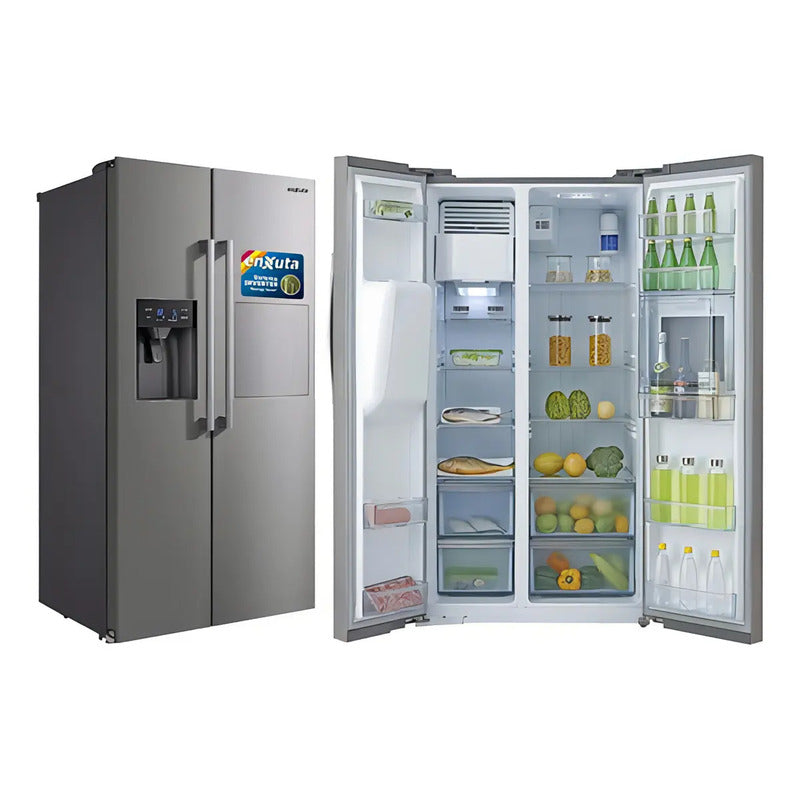 Heladera Enxuta Side by Side No Frost Inverter con Dispensador 490 L