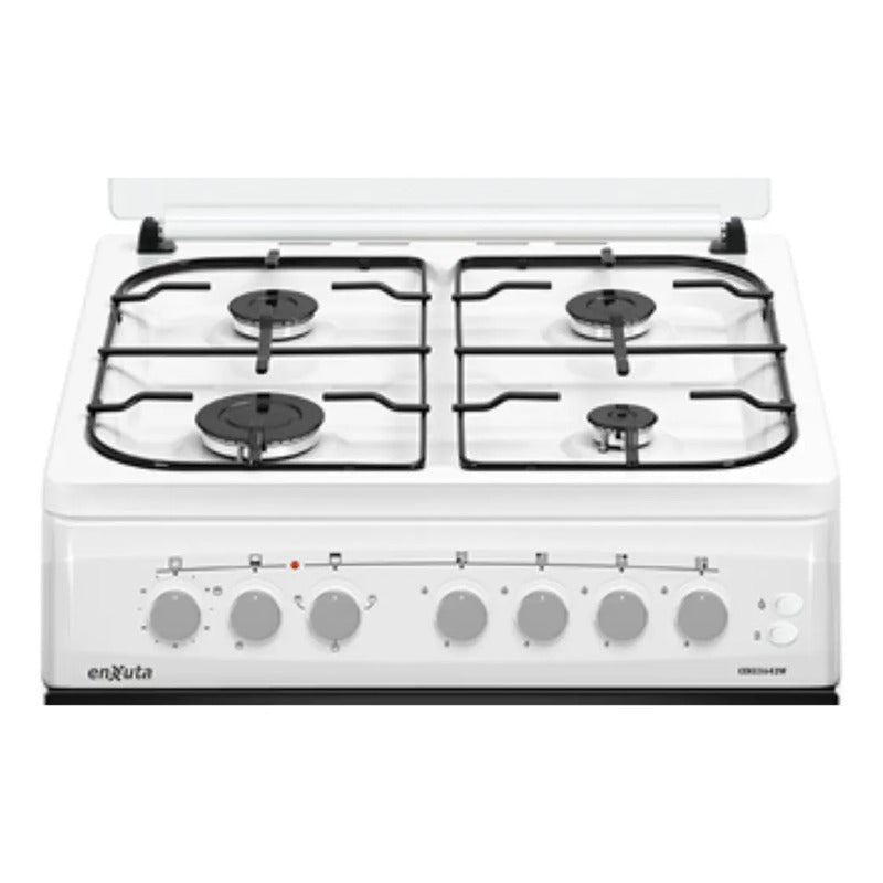 Cocina A Gas Enxuta Cenx5642w Blanca 60x60 Con Grill Fama Color Blanco