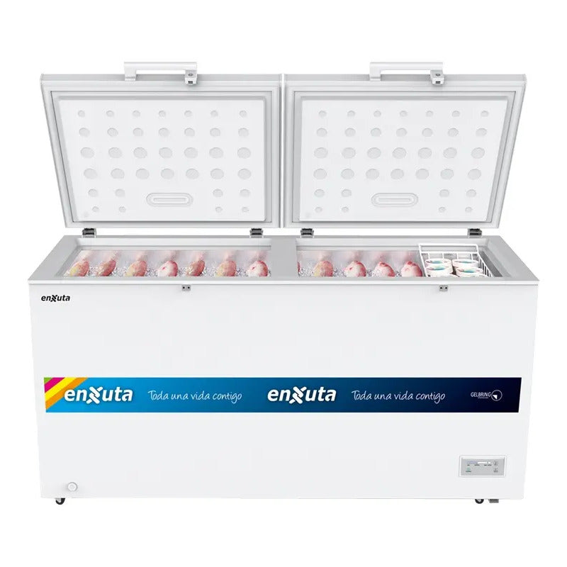 Freezer Horizontal Enxuta Función Dual Doble Puerta 508 L